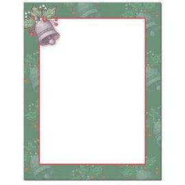 The Image Shop Caroling Bells Letterhead 25pk