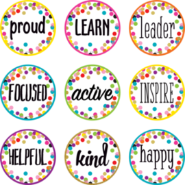 Teacher Created Resources Confetti Positive Words Mini Accents