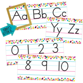 Teacher Created Resources Confetti Alphabet Line Bulletin Board