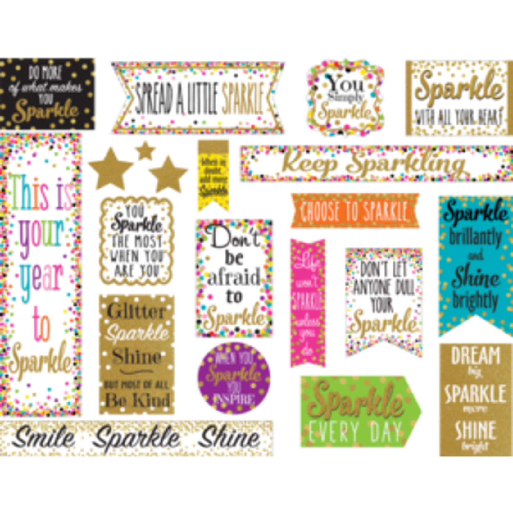 Teacher Created Resources Confetti Sparkle and Shine Mini Bulletin Board [TCR8962]