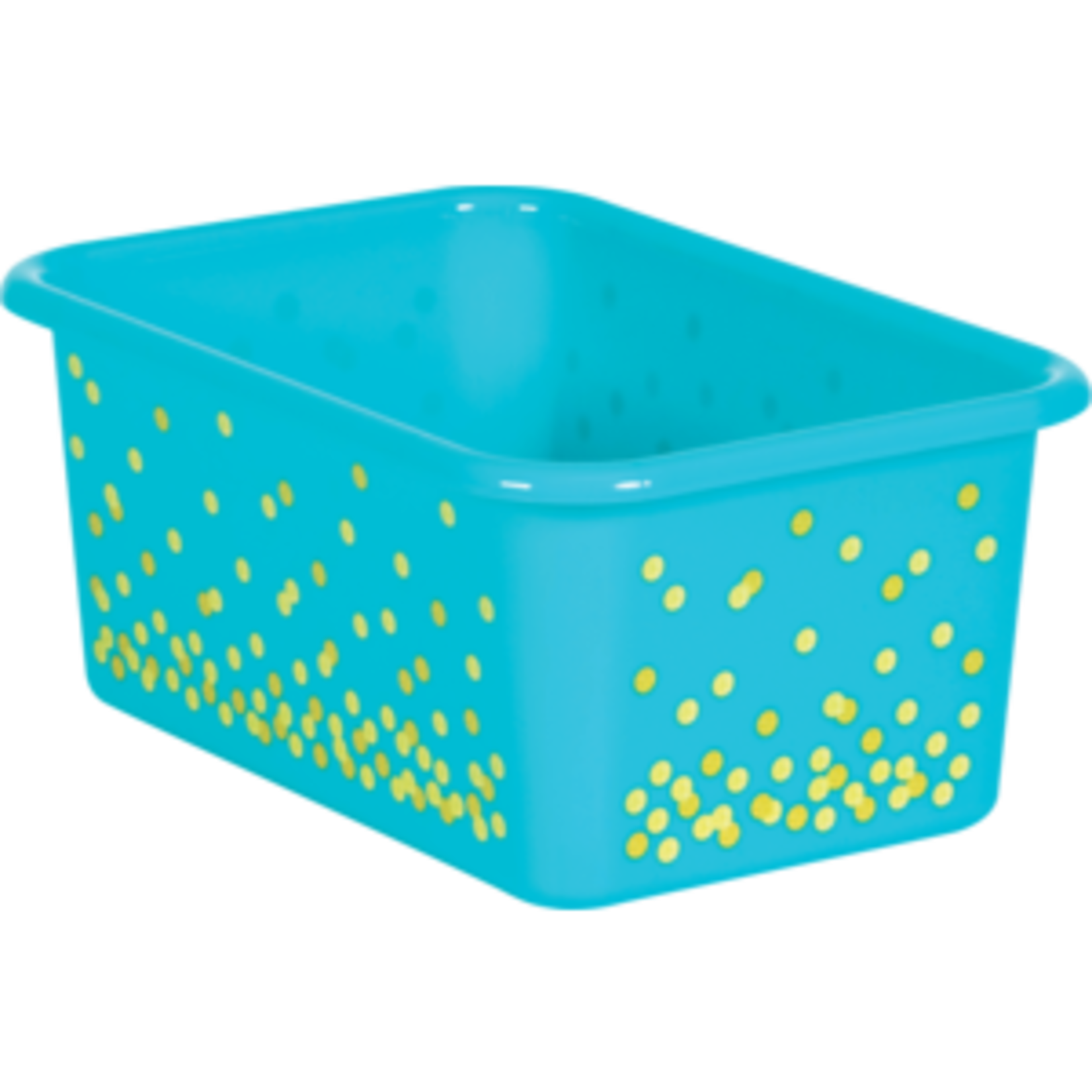 Teacher Created Resources Teal Confetti Small Plastic Storage Bin [TCR20893]