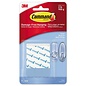 3M Command Refill Strips, Removable, Holds Up to 2 lbs, 0.63 x 1.75, Clear, 9/Pack