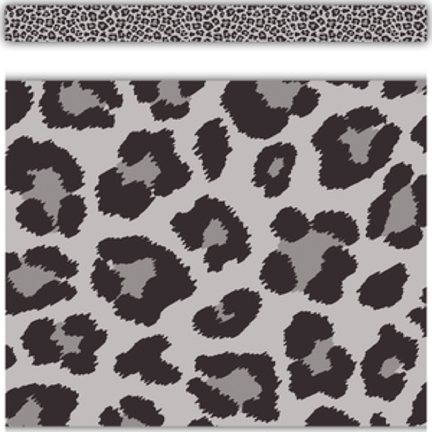 Teacher Created Resources Gray Leopard Straight Border Trim [TCR3940]