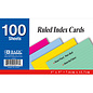 BAZIC BAZIC 100 Ct. 3 X 5 Ruled Colored Index Card