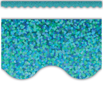 Teacher Created Resources Teal Sparkle Scalloped Border Trim [TCR8792]