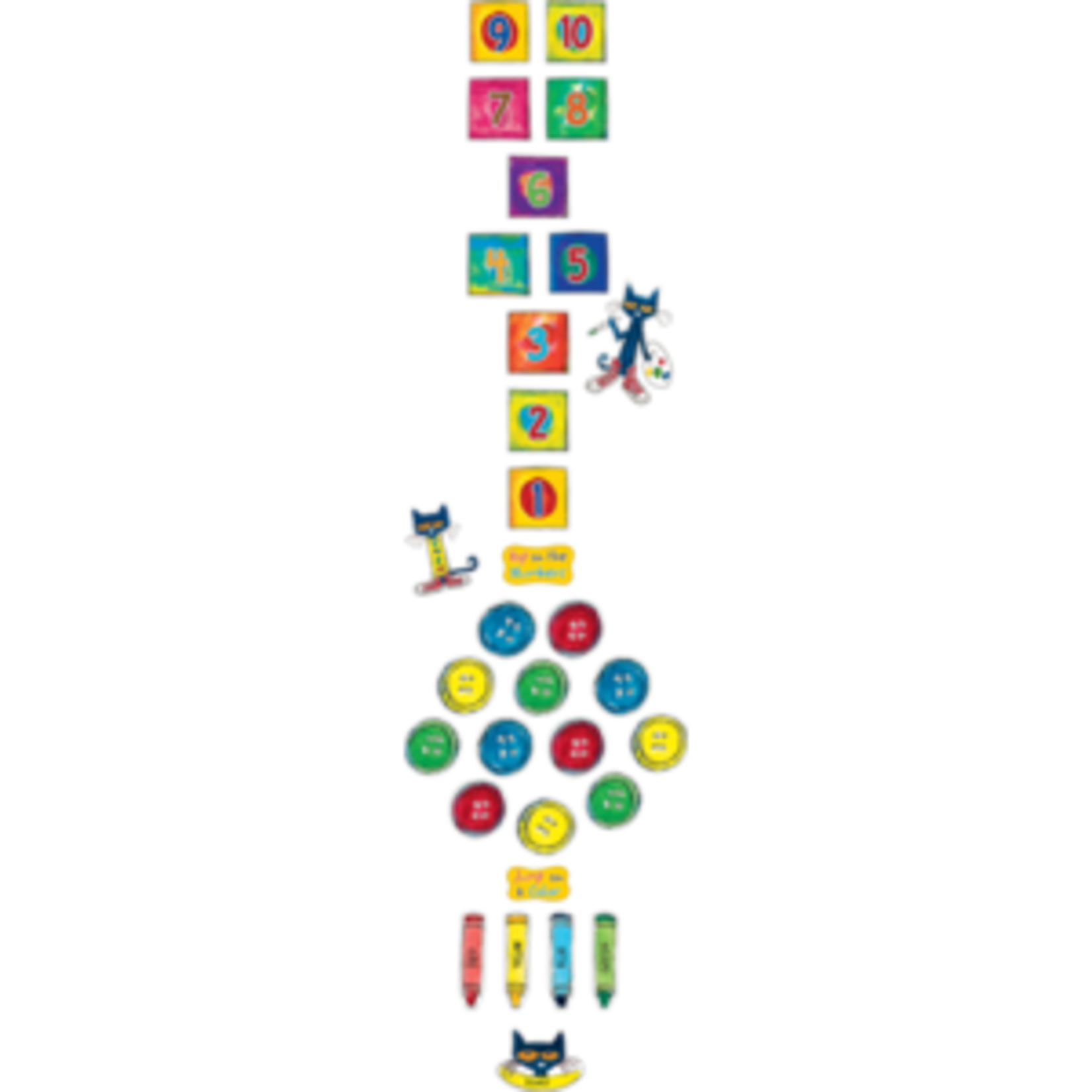 Teacher Created Resources Pete the Cat Numbers and Colors Sensory Path [TCR77541]