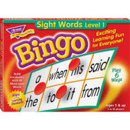 Trend Enterprises Sight Words Level 1 Bingo Game