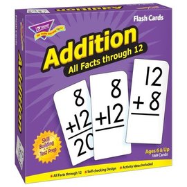 Trend Enterprises Addition 0-12 All Facts Skill Drill Flash Cards