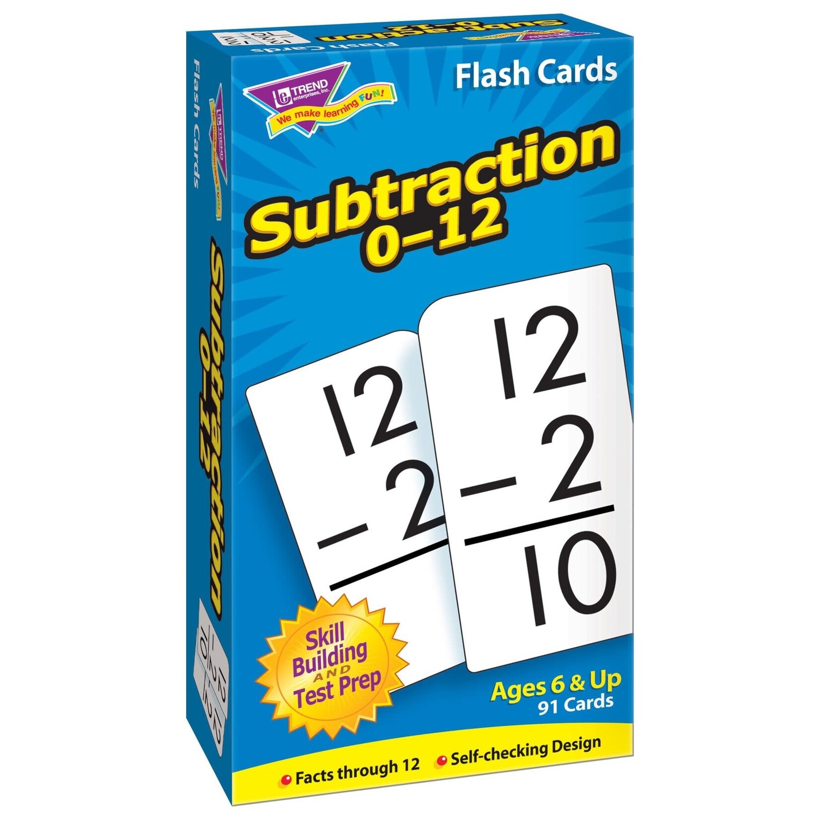 Trend Enterprises Subtraction 0-12 Skill Drill Flash Cards [T53103]