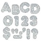 Trend Enterprises Silver Sparkle 2-Inch Casual Uppercase Ready Letters