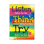 Trend Enterprises Listen Before You Talk...  ARGUS Poster [TA67058]