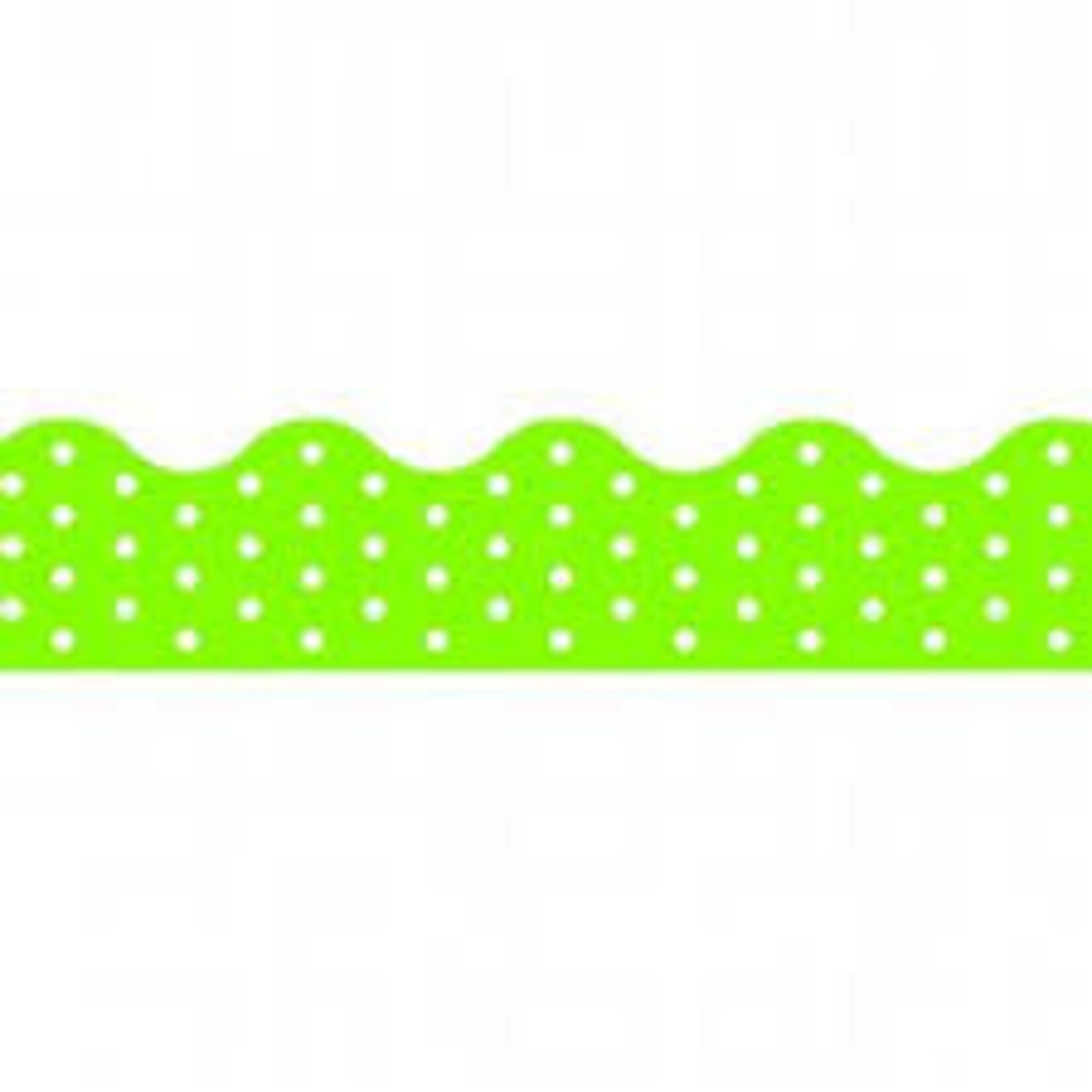 Trend Enterprises Polka Dots Lime Border [T92664]