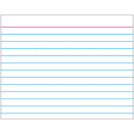Trend Enterprises Index Card (white) Wipe-Off Chart 17x22 [T1096]