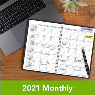 AT-A-GLANCE AT-A-GLANCE DayMinder Monthly Planner 8" x 12" Black