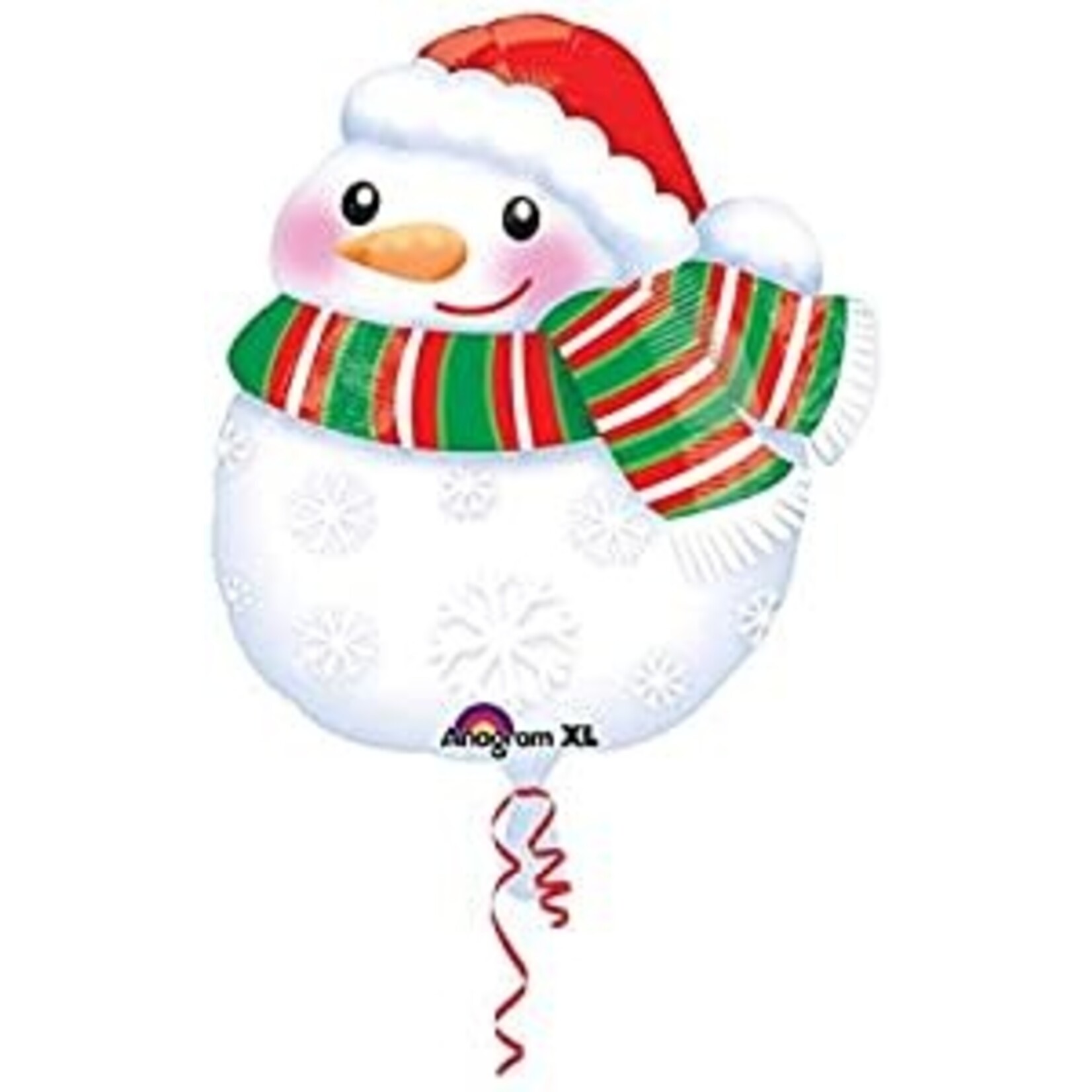 Bundled Up Snowman 17 Inch  Jr Shape Balloon [31432]