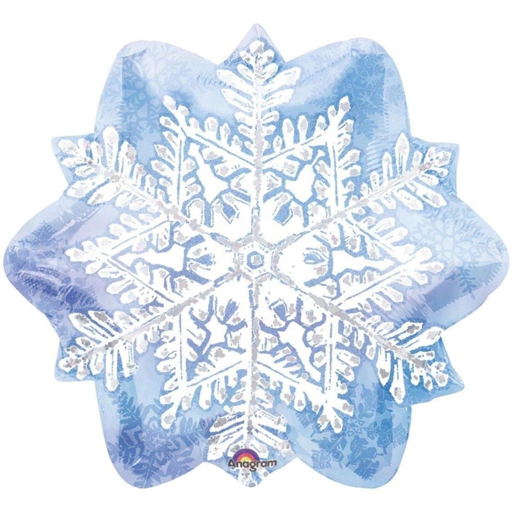Let It Snow Christmas Snowflake 18 Inch  Foil Balloon, [111010]