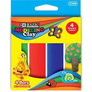 BAZIC 4 Primary Colors 1 lbs Modeling Clay Sticks