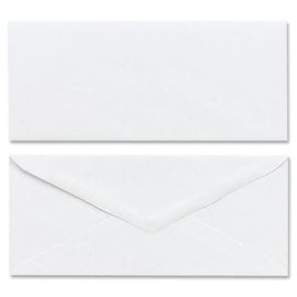 MEAD Mead Plain White Envelopes, Business - #10 4 1/8" Width x 9 1/2" Length - Gummed - 50 / Box - White