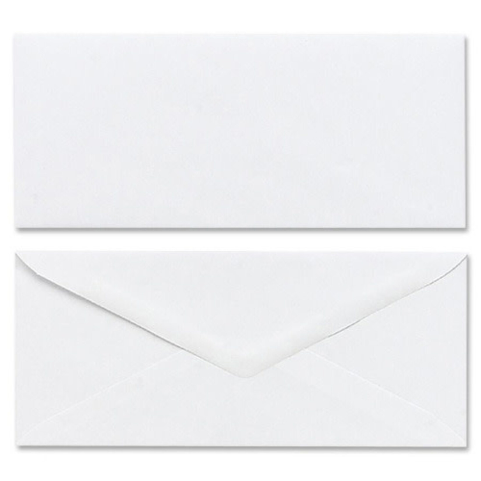 MEAD Mead Plain White Envelopes, Business - #10 4 1/8" Width x 9 1/2" Length - Gummed - 50 / Box - White [MEA75050]