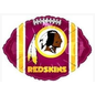 Classic Balloon Corporation Redskins Football Balloon Foil 18 Inch Foil Balloon Not Inflated