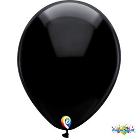 PIONEER BALLOON COMPANY Funsational 12 Inch Latex Party Balloons Black
