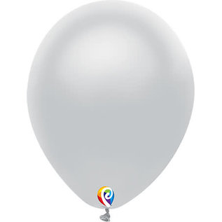 PIONEER BALLOON COMPANY Funsational 12 Inch Latex Party Balloons Silver