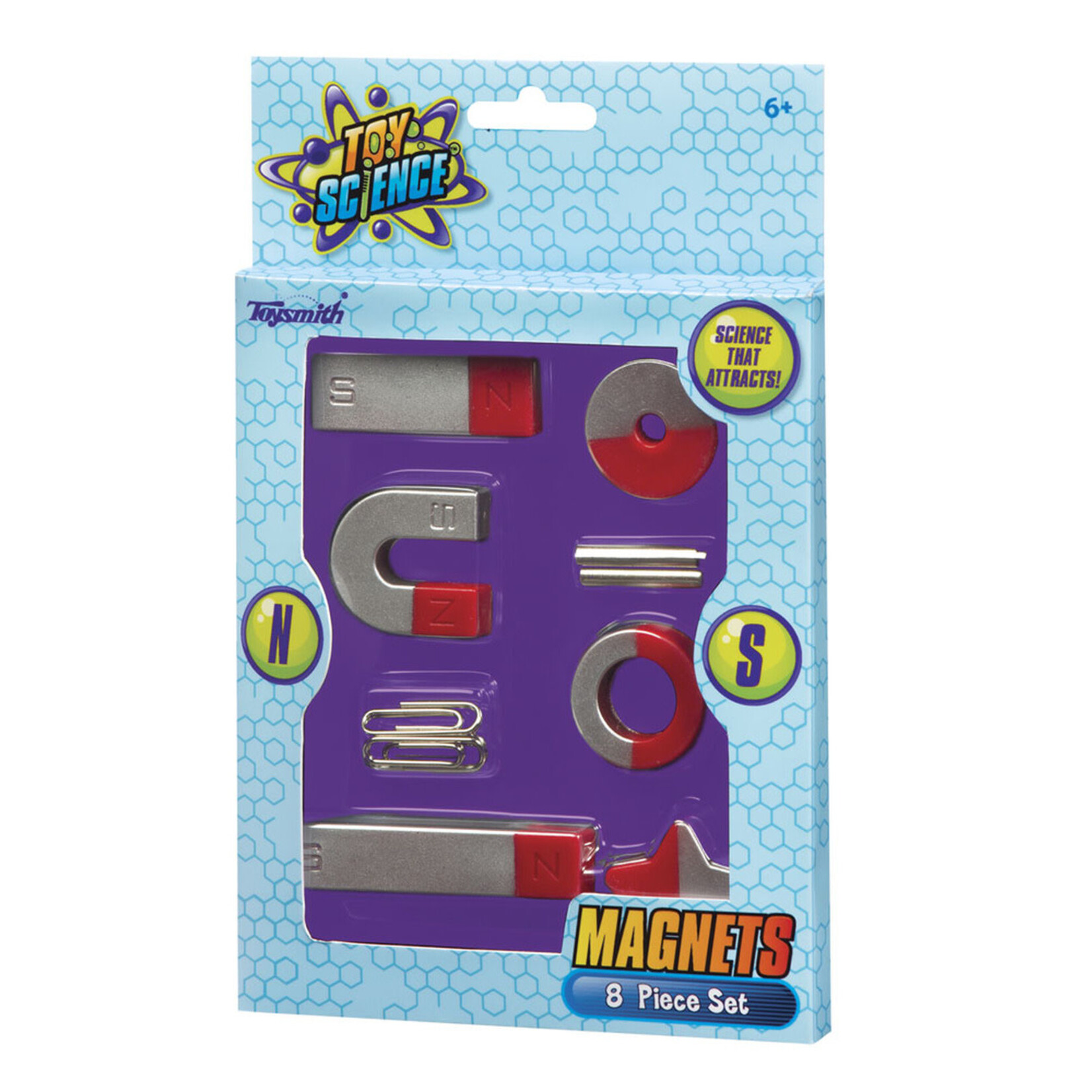 TOYSMITH Toy Science Magnets, 8 Piece Set [7364]
