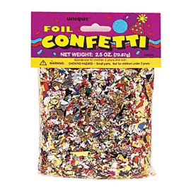 UNIQUE FOIL CONFETTI 2.5oz