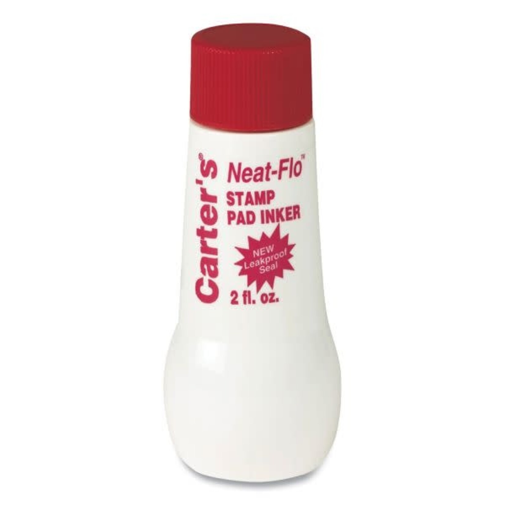 AVERY Carter's Neat-Flo Stamp Pad Inker, 2 oz Bottle, Red [AVE21447]