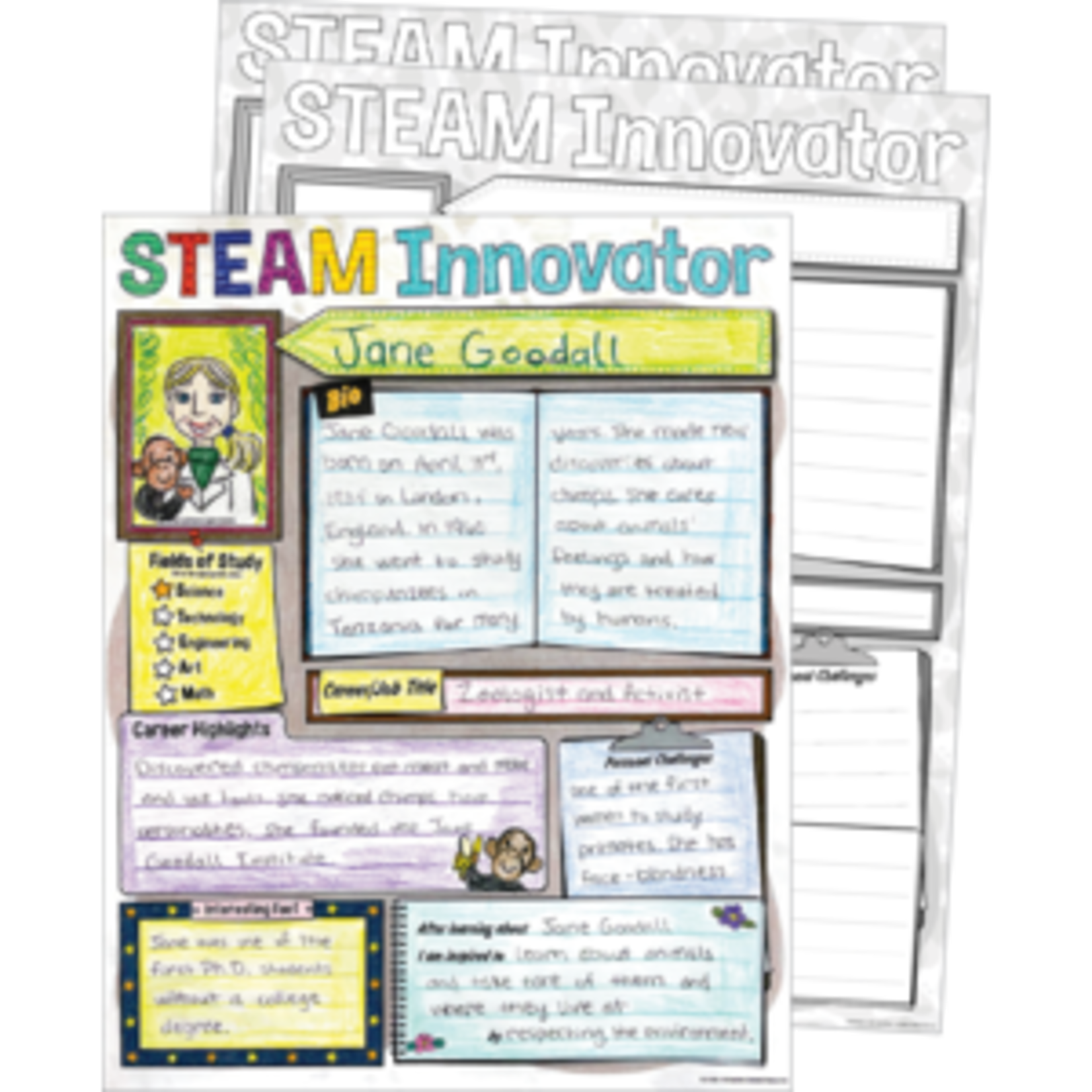 Teacher Created Resources STEAM Innovator Poster Pack [TCR8501]