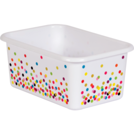 Teacher Created Resources Confetti Small Plastic Storage Bin