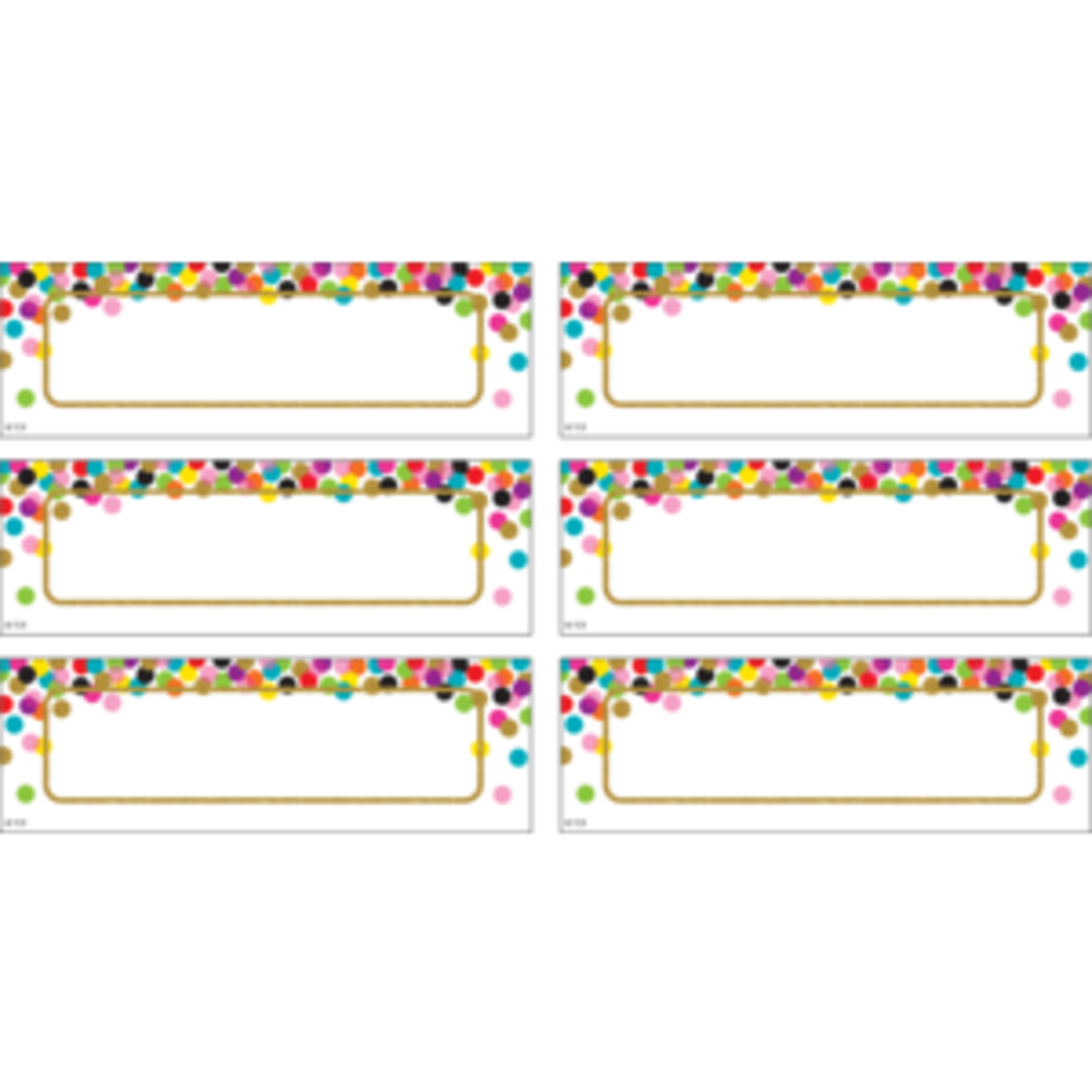 Teacher Created Resources Confetti Labels Magnetic Accents [TCR77013]