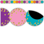 Teacher Created Resources Confetti Circles Die-Cut Magnetic Border [TCR77390]