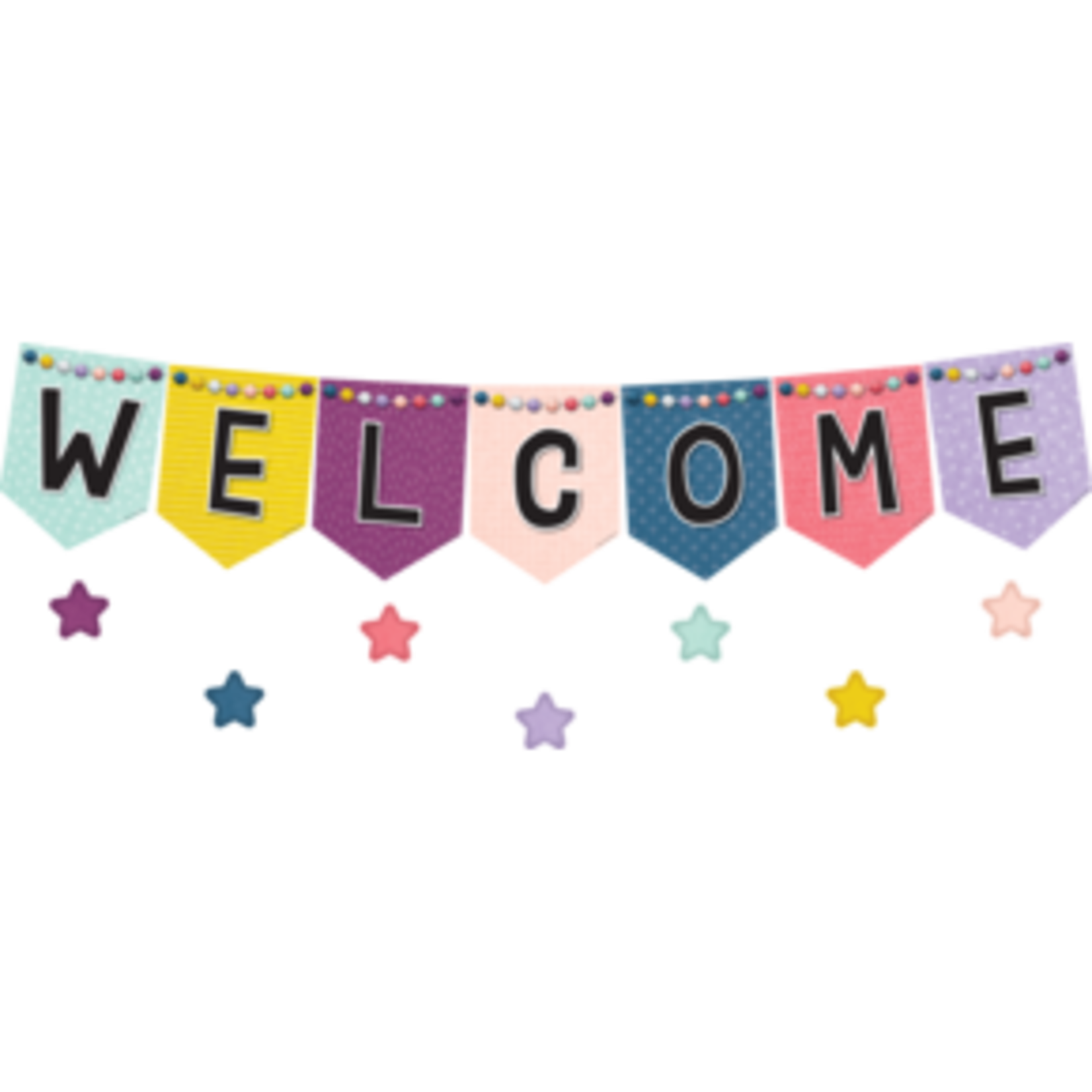 Teacher Created Resources Oh Happy Day Pennants Welcome Bulletin Board [TCR9022]