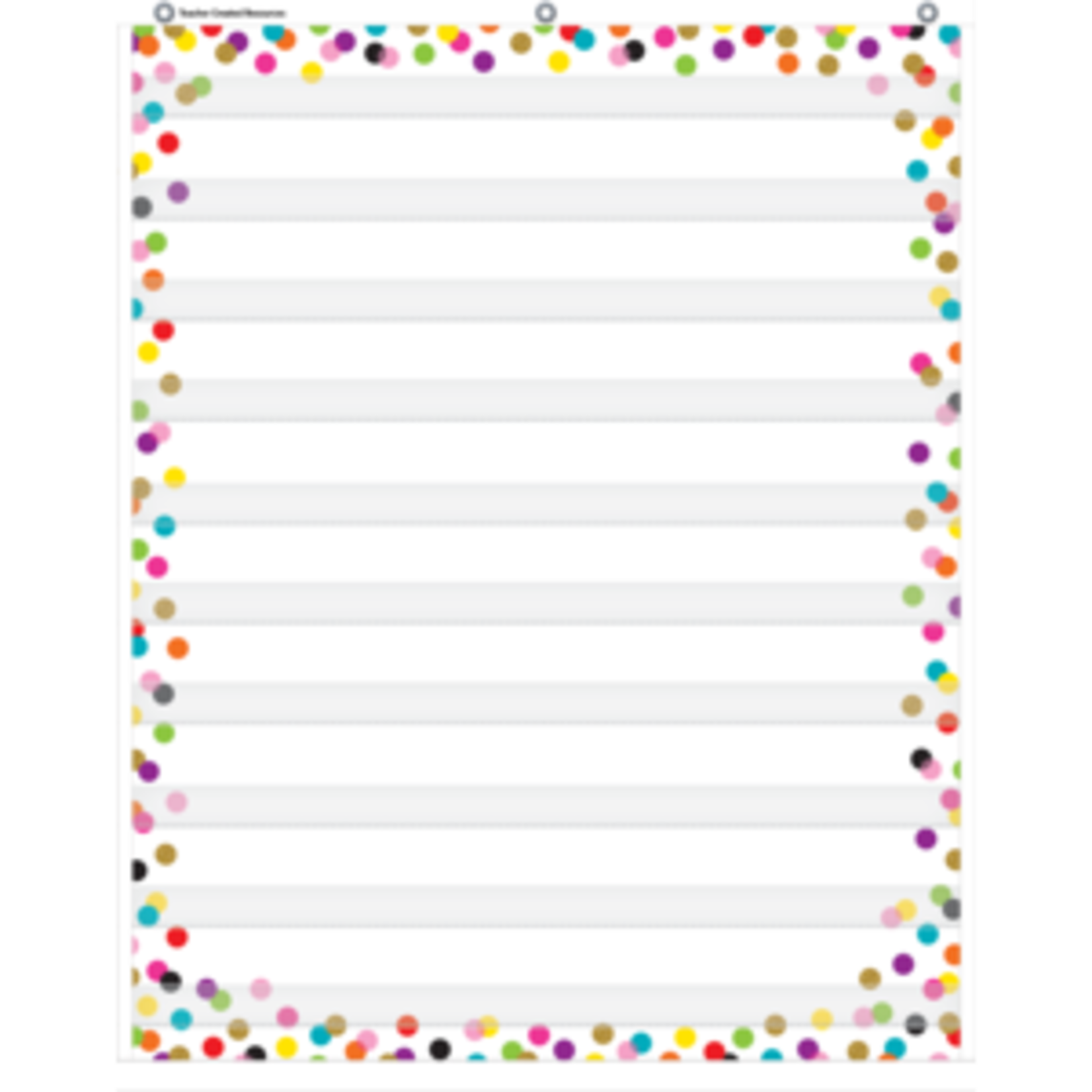 Teacher Created Resources Confetti 10 Pocket Chart [TCR20328]