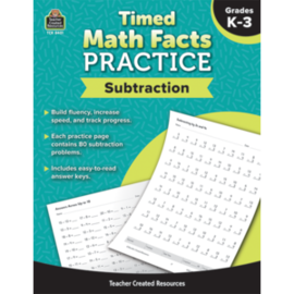 Teacher Created Resources Time Math Facts Practice: Subtraction