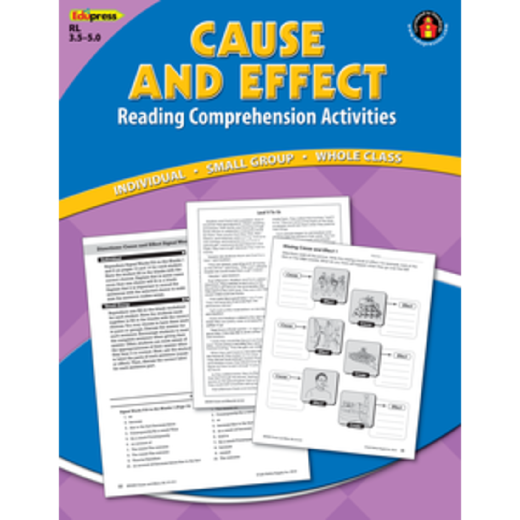 Edupress Reading Comprehension Book Cause & Effect Blue Level (D) [EP62363] [EP62363]