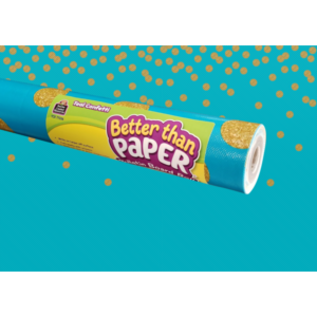 Teacher Created Resources Better Than Paper  Bulletin Board Roll - Teal Confetti