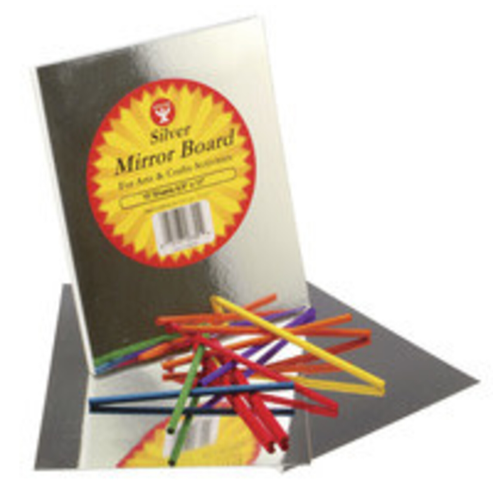 Hygloss Hygloss Acid-Free Highly Reflective Mirror Board, 8-1/2 X 11 in, 10 Sheets, Silver, Pack of 10 [247946]