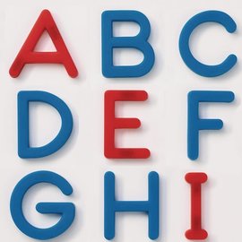 REALLY GOOD STUFF EZread™ Plastic Magnetic Letters Set - Uppercase