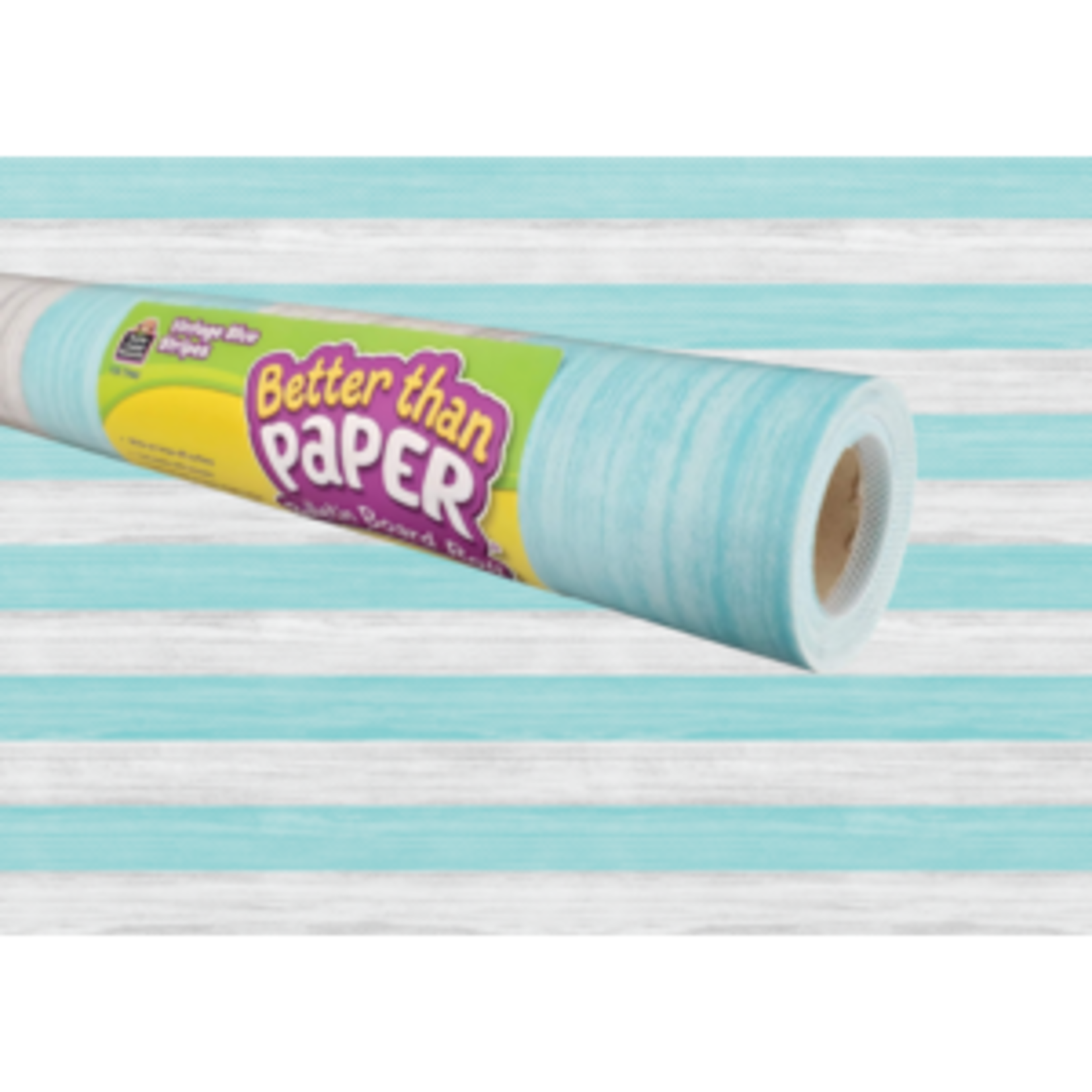 Teacher Created Resources Better Than Paper Bulletin Board Roll - Vintage Blue Stripes [TCR77465]