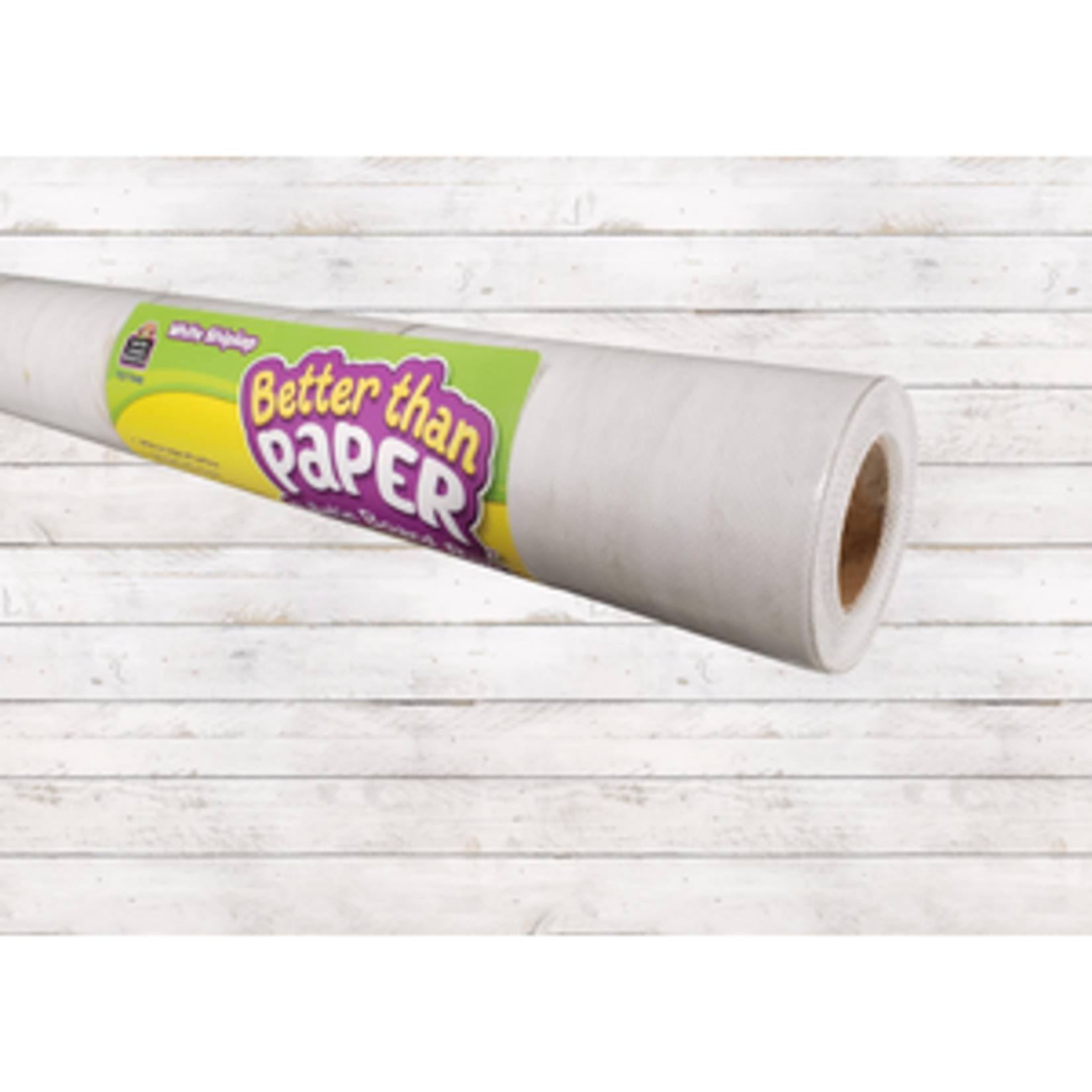 Teacher Created Resources Better Than Paper Bulletin Board Roll - White Shiplap [TCR77498]