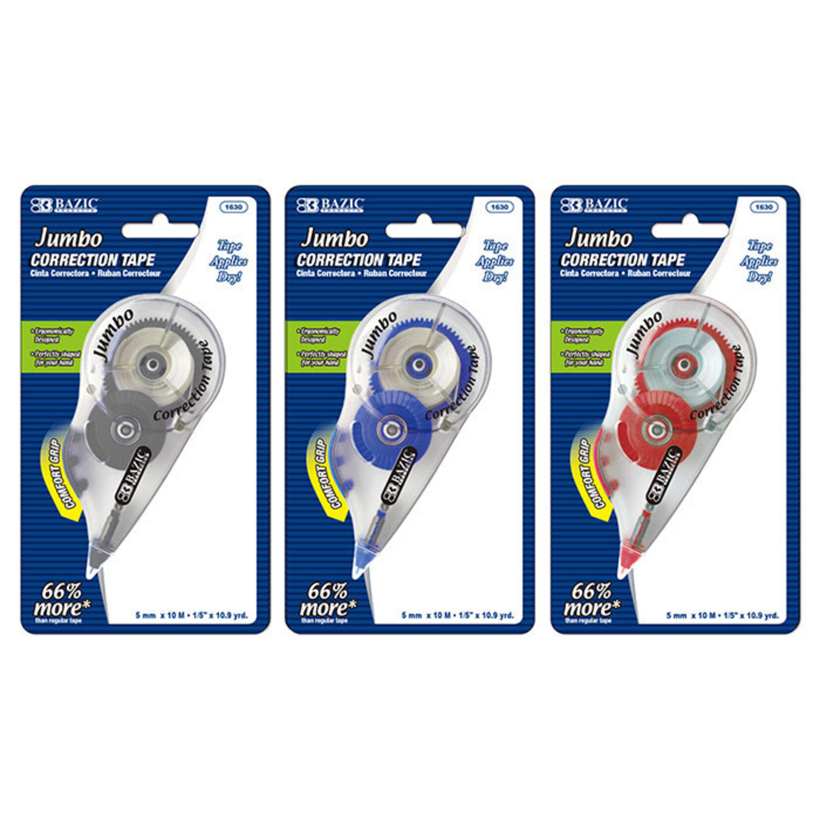 BAZIC BAZIC 5 mm x 394" Jumbo Correction Tape w/ Grip [1630]