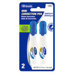 BAZIC BAZIC 0.17 FL OZ  (32 mL) Metal Tip Mini Correction Pen & Correction Fluid (3 Pack) [1616]