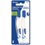 BAZIC BAZIC 0.2 FL OZ  (7 mL) Metal Tip Correction Pen & Correction Fluid (2 Pack) [1621]