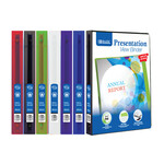 BAZIC BAZIC 1/2" Poly 3-Ring Presentation View Binder w/ Pocket [3130]
