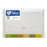 BAZIC BAZIC Translucent 13-Pocket Letter Size Poly Expanding File [3173]