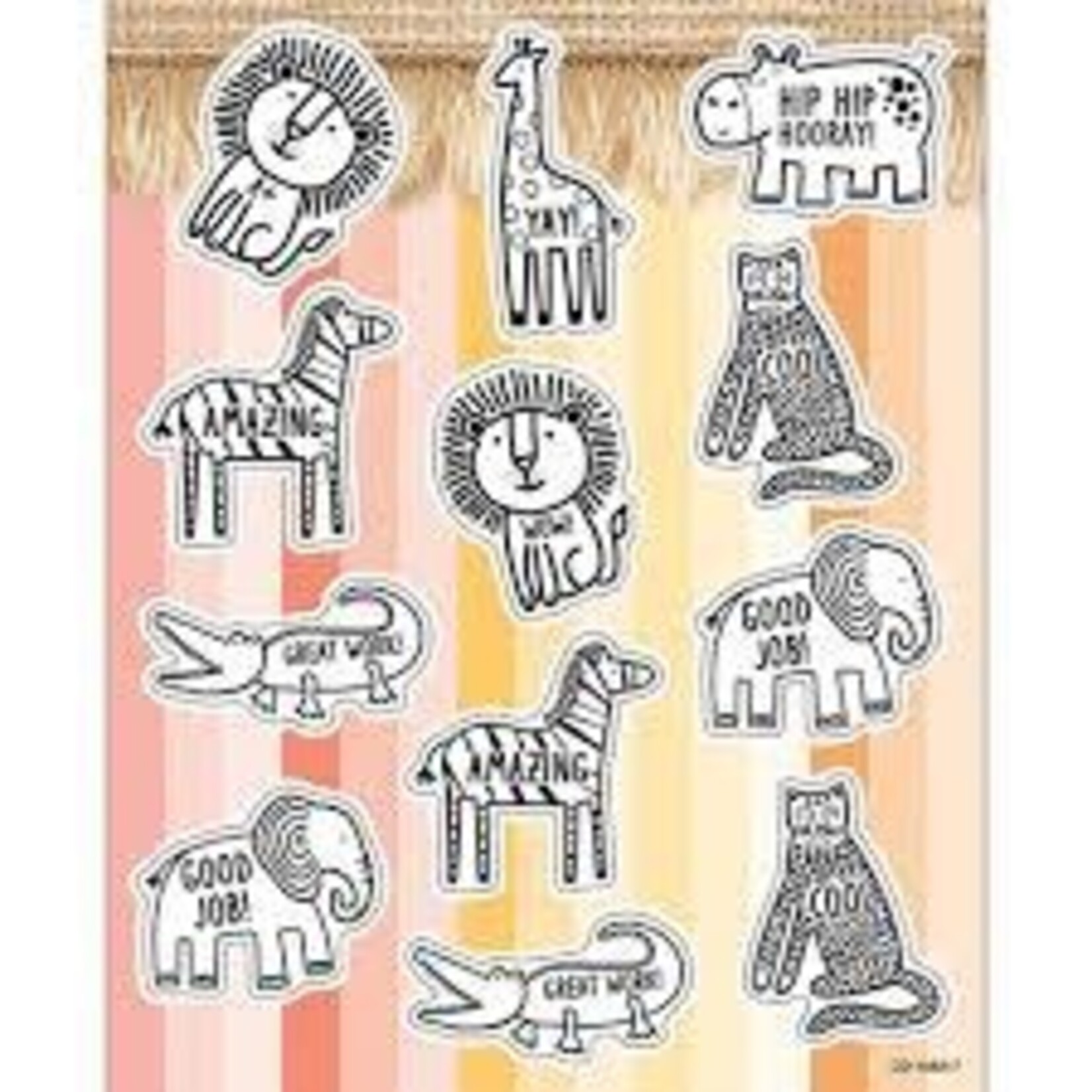 Carson-Dellosa Publishing Group Safari Animals Shape Stickers [CD168317]