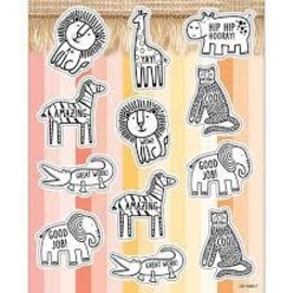 Carson-Dellosa Publishing Group Safari Animals Shape Stickers