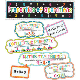 Carson-Dellosa Publishing Group School Pop Properties of Operations Mini Bulletin Board Set